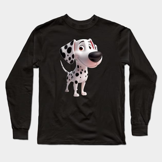 Dalmatian Dog Long Sleeve T-Shirt by BlackCricketdesign